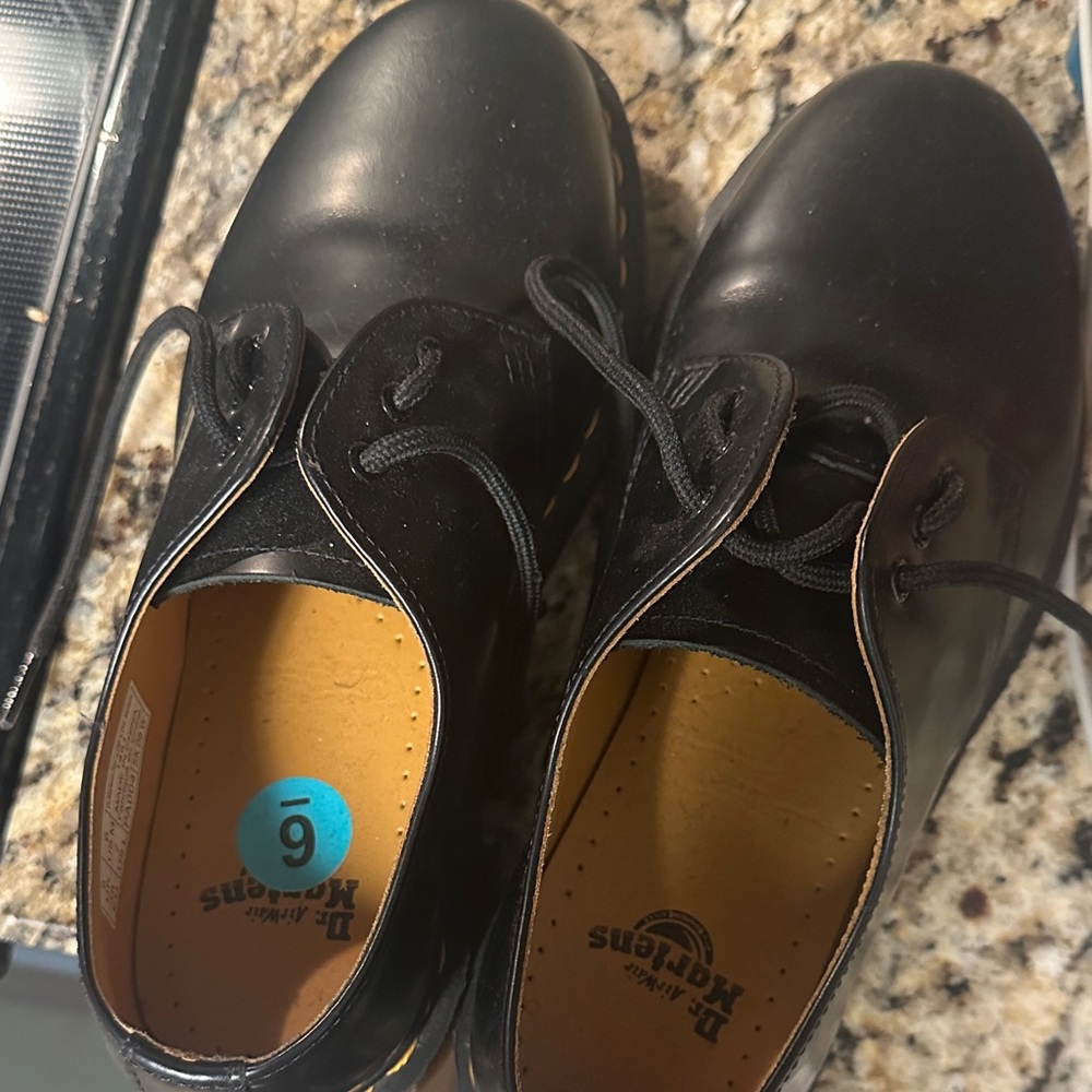 Dr. Martens Black Leather Derbys